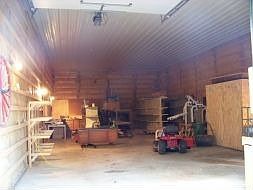 inside of pole barn