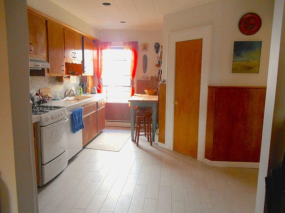 Kitchen facing north toward the garden