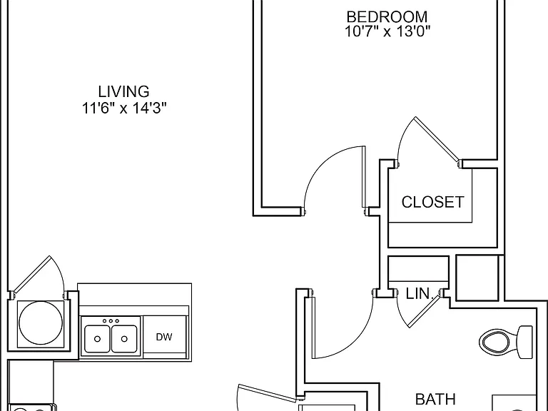 Capital Place at Southwood - Southwood I - Alt - 1 Beds - 1 Baths - 733 Sq. ft.