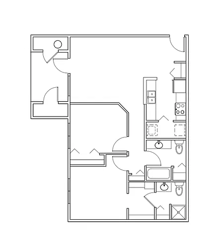 Floor plan 2 Bedroom