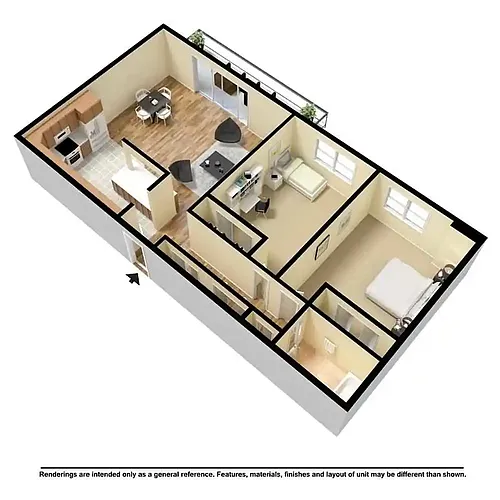 Floor plan 2 Bedroom