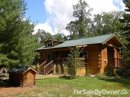 Front of Cabin : Beautifully Landscaped all around cabin