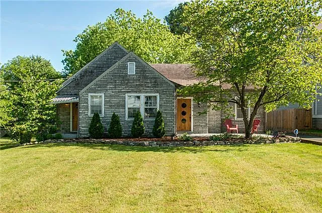 Front yard with refreshed landscaping