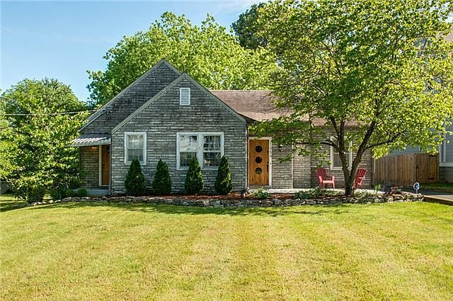 Front yard with refreshed landscaping