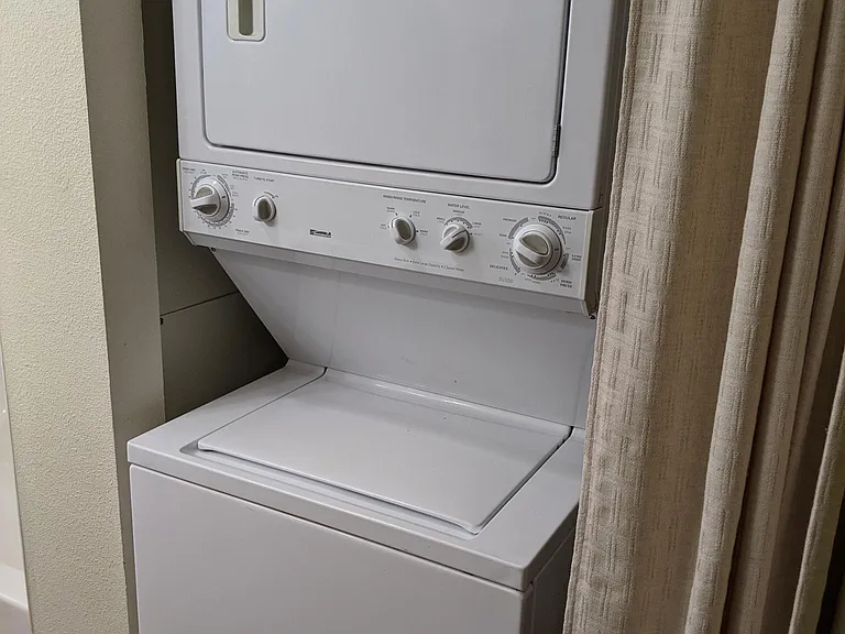 Private in-unit washer and dryer