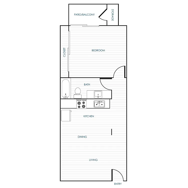 Floor plan One Bedroom