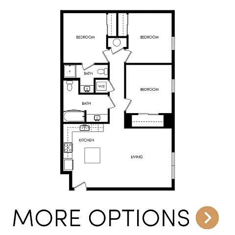 Floor plan 3 bedroom 2 bathroom
