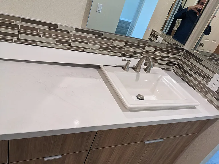 Master bathroom vanity