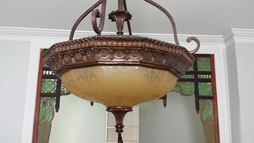 Large light fixture now in main living area