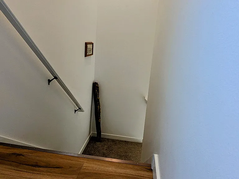 Stairway to entry door.