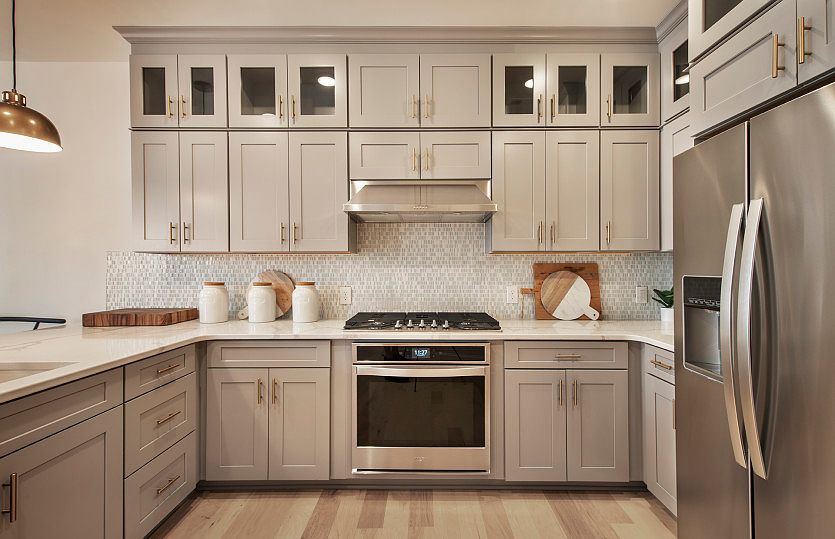 The Murray Hill has an open kitchen with plenty of cabinet space