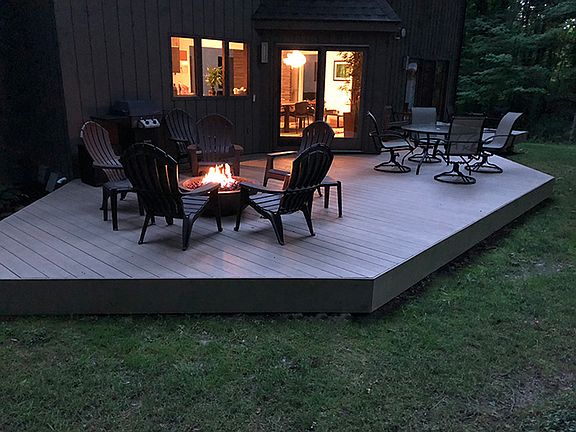 Bonfire in the evening