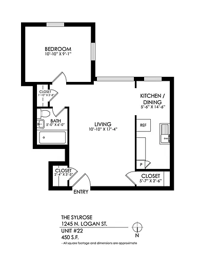 Floor plan 1 Bedroom