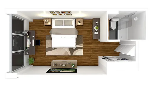 Floor plan North Hall Single