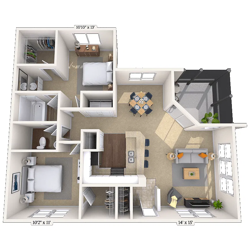 Floor plan Dames Pointe Light