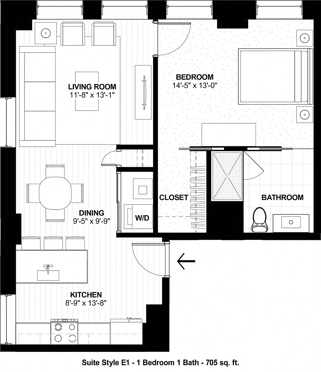 Floor plan Suite Style E1