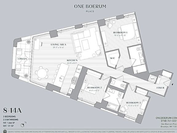 2nd image of 1 Boerum Pl APT 9A