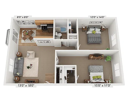 Floor plan Plan B2