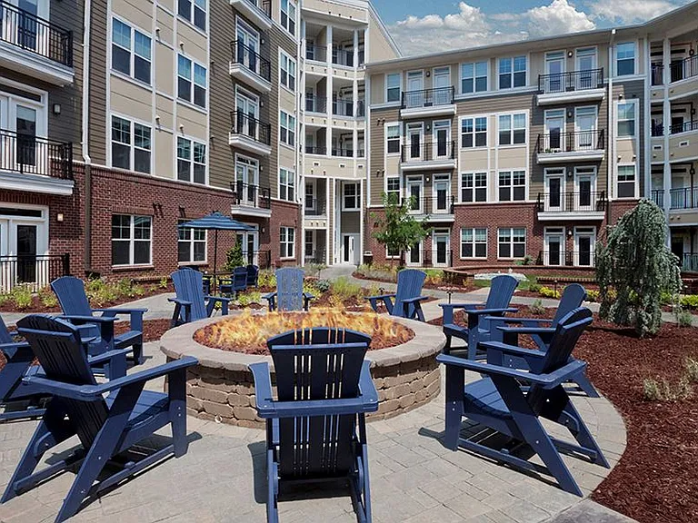 Cozy outdoor fire pit for gatherings and evenings outside