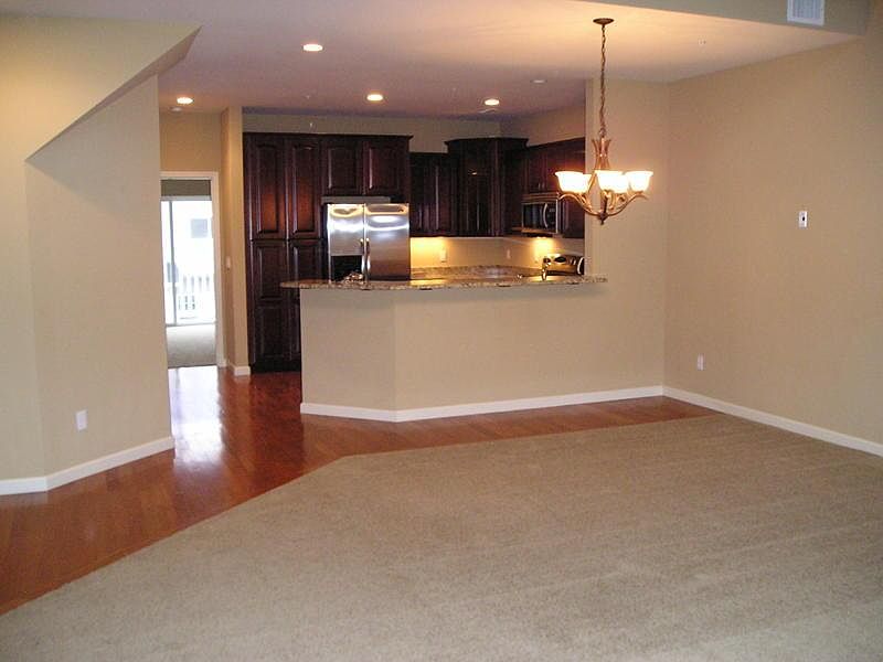 Living room to kitchen view