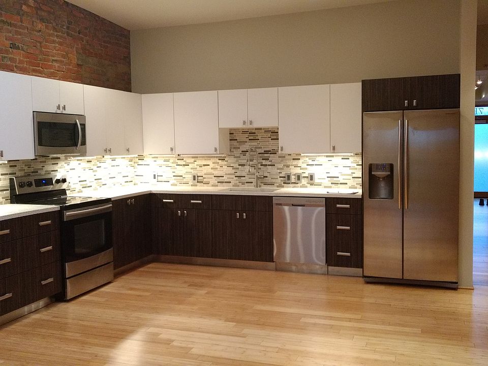 Kitchen featuring high-end stainless steel Samsung appliance
