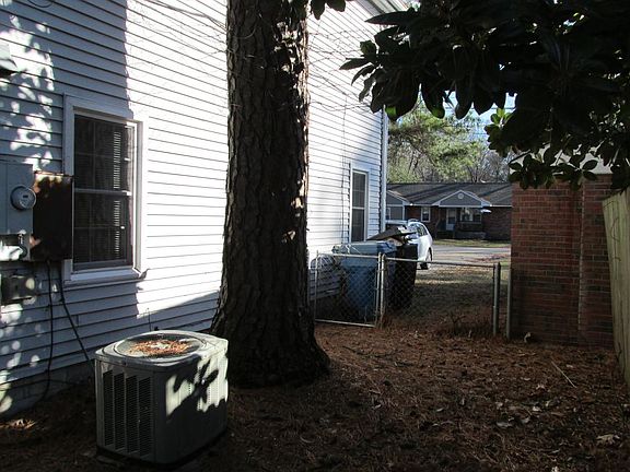 Small fenced yard