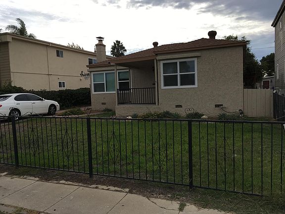 Gated front yard and driveway
