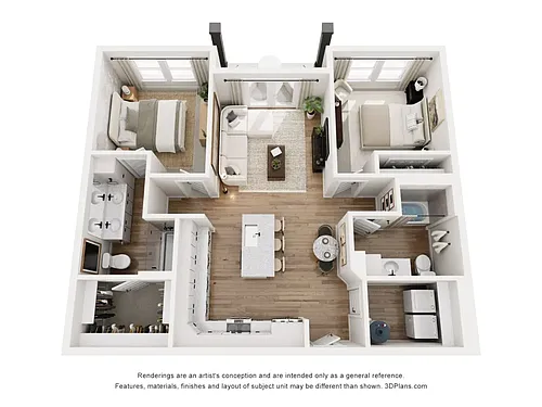 Floor plan Neroli | 2 Bed | 2 Bath