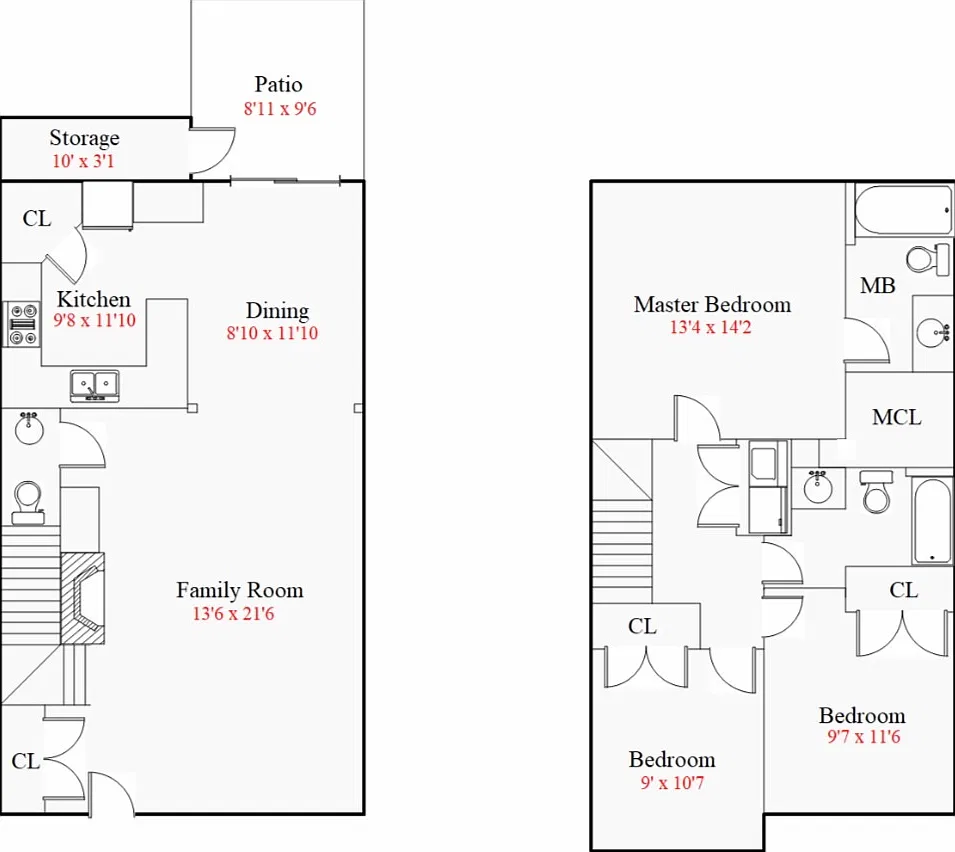 3 bed, 2.5 bath, 1460 sqft, $1,900 — Photo 2