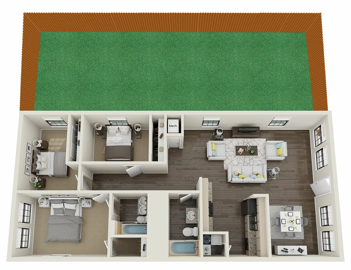 Floor plan Classic 3x2
