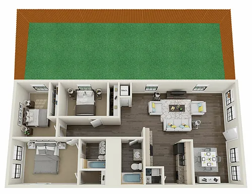 Floor plan Classic 3x2