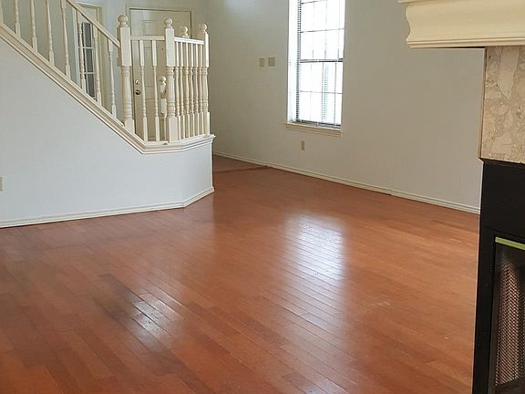 Living room with fireplace