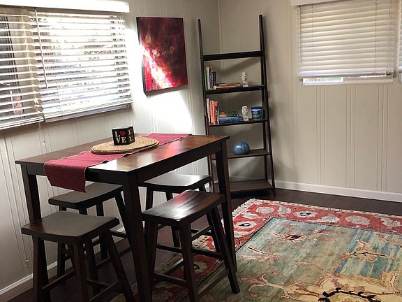dining area looks out onto the street.