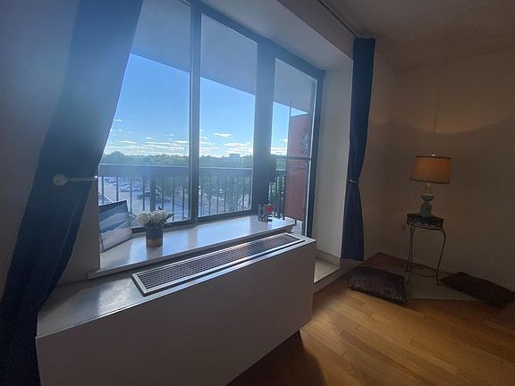Living room and terrace with southwest views