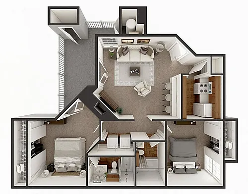 Floor plan Victorian Cottage