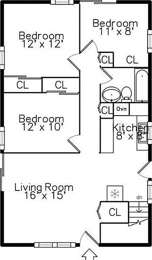 Upstairs lay out.