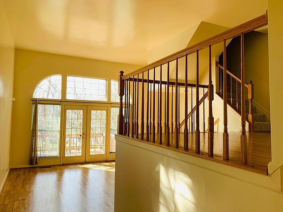 Living room, and dining room on upper level