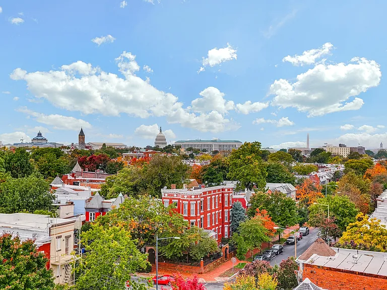The Stanton roof deck with monument views