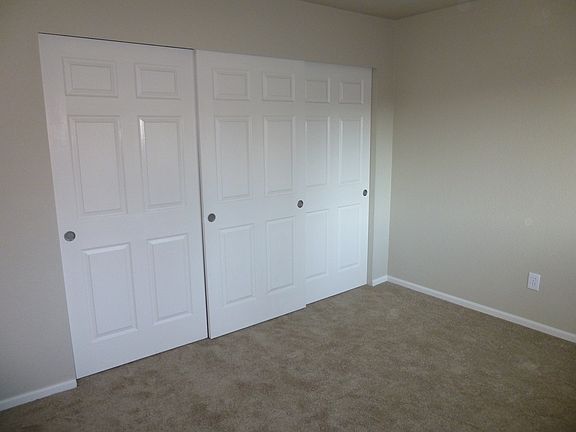 bedroom with closets