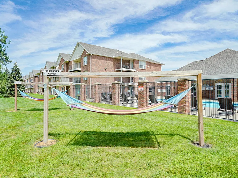 Kick back and relax in our hammocks located right behind the clubhouse.