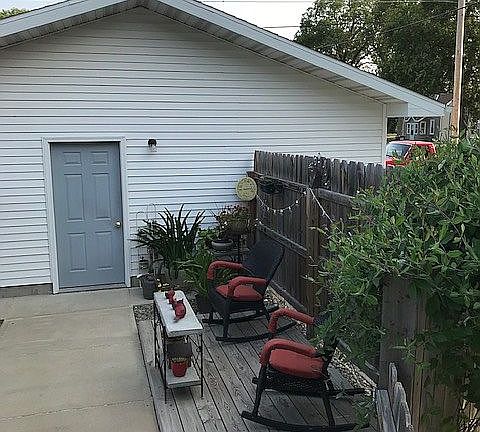 back yard patio