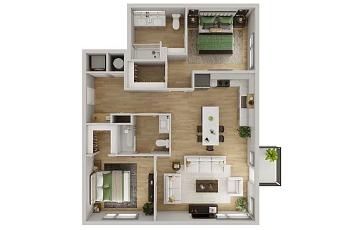 Floor plan 2C