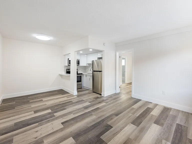 LIVING AREA AND KITCHEN