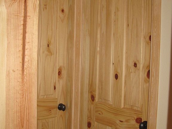 Knotty pine doors