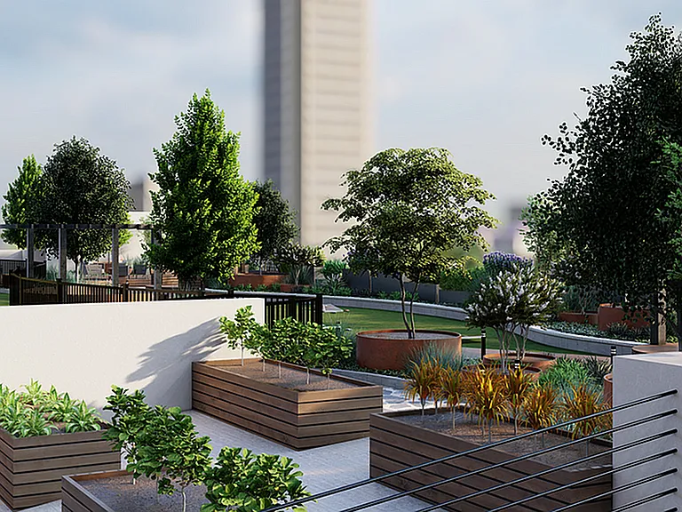Rooftop Amenity Rendering 6