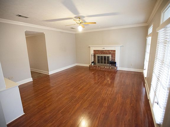 Living room with fireplace