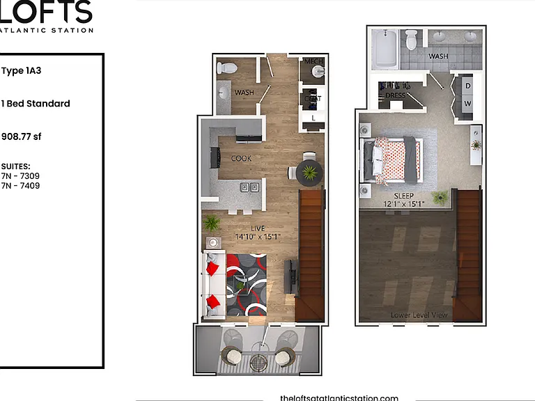 1A3 - 1 Bed Standard 1A3 - 1 Bed Standard
