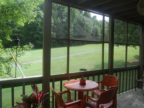 View of golf course from lower deck