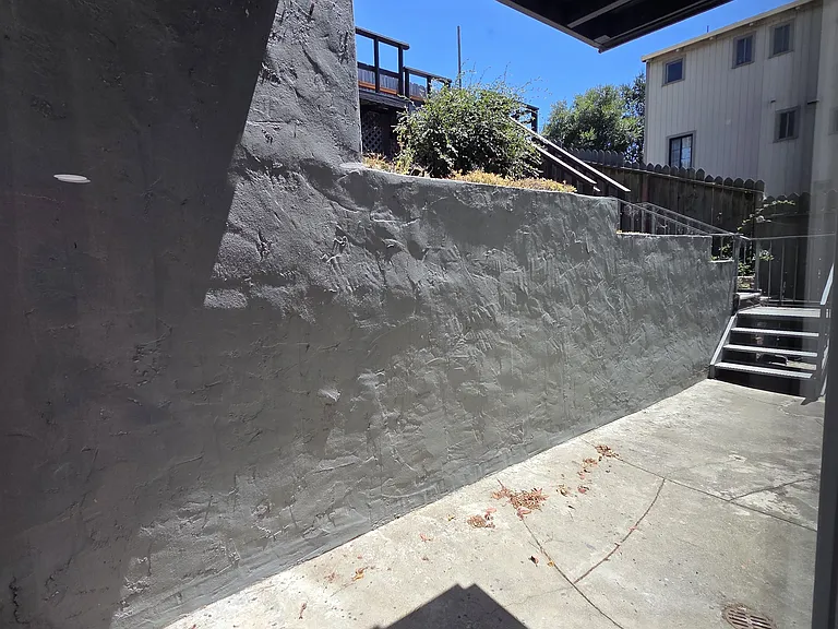 Backyard area