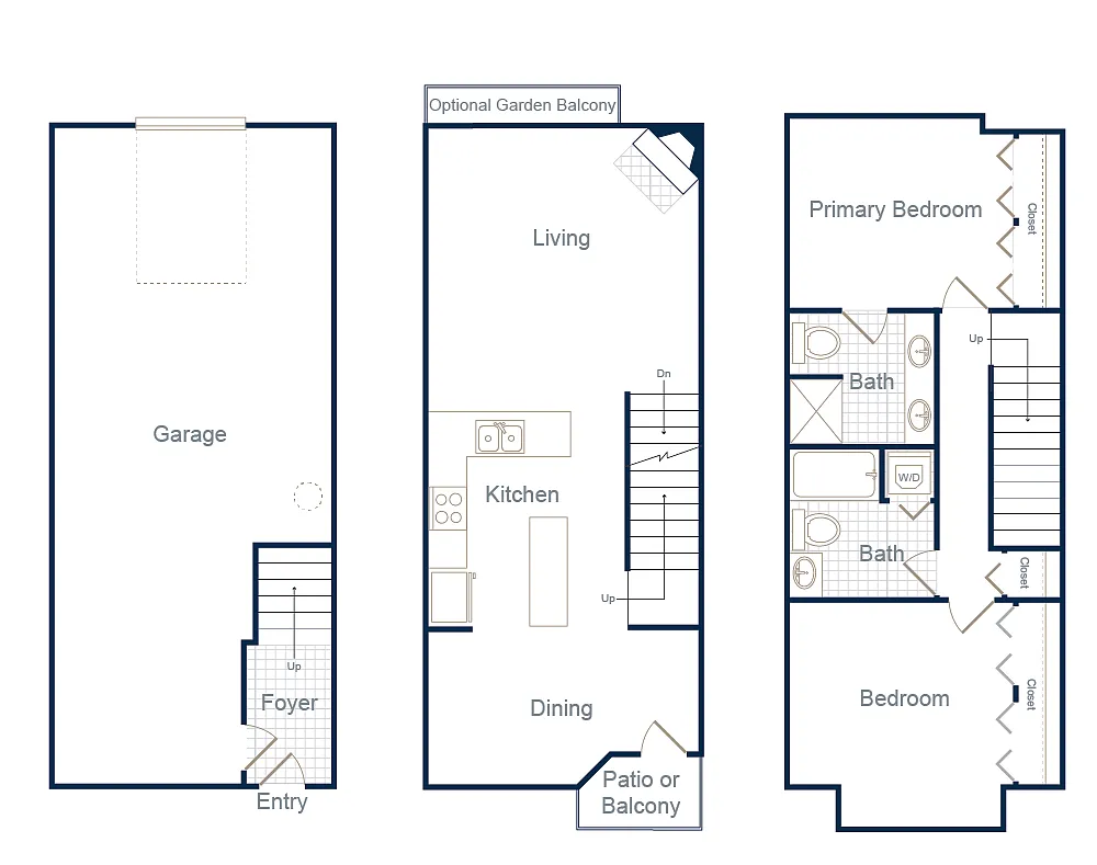 Floor plan Cognac / Middle Kitchen